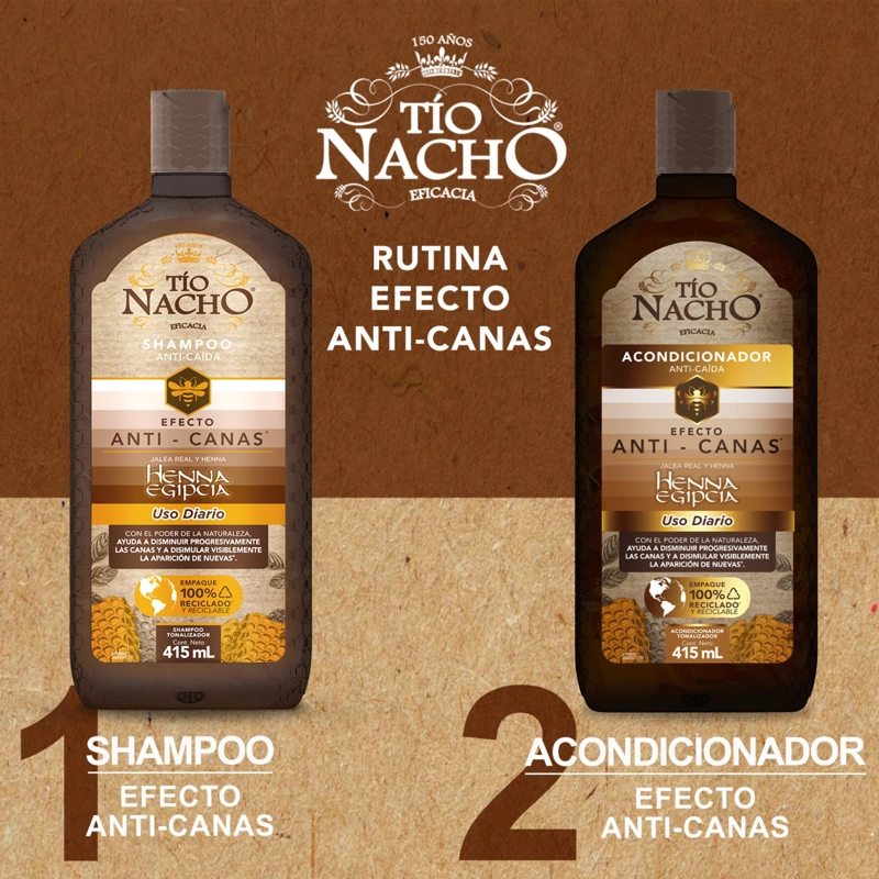 SHAMPOO CABELLO TÍO NACHO CANAS 415 ML - 5
