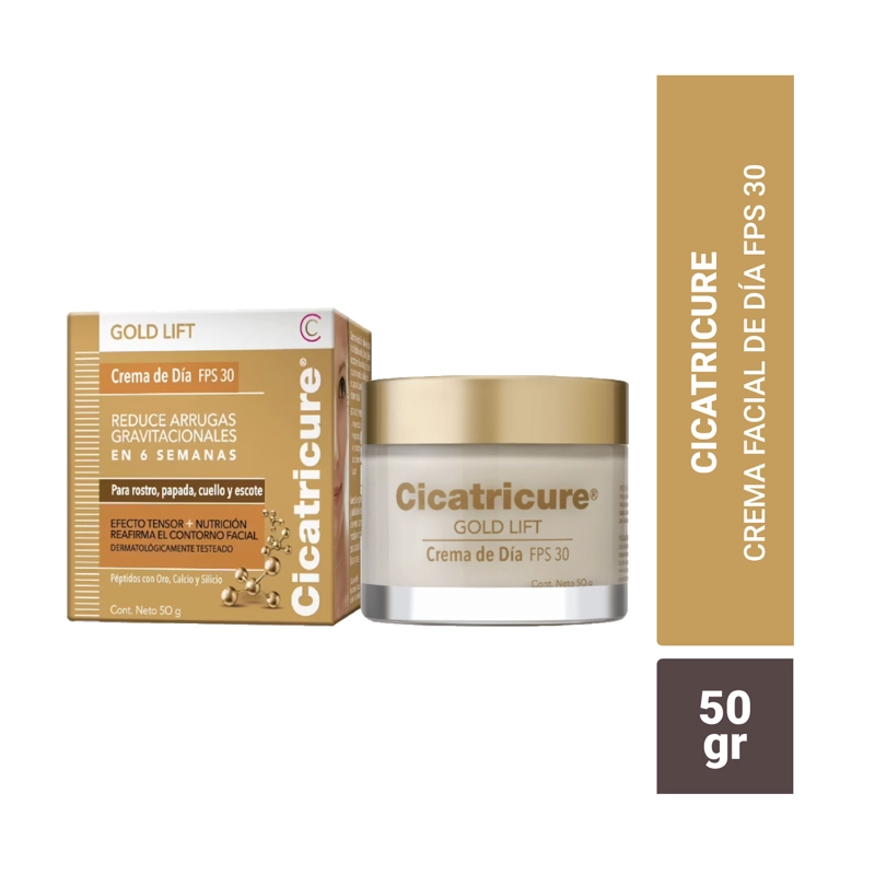 CREMA ROSTRO CICATRICURE GOLD LIFT DIA 50 G - 2