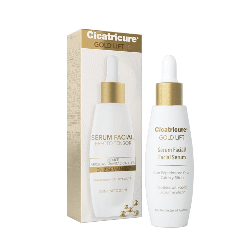 HIDRATANTE ROSTRO CICATRICURE GOLD LIFT SERÚM FACIAL 27 ML - 6