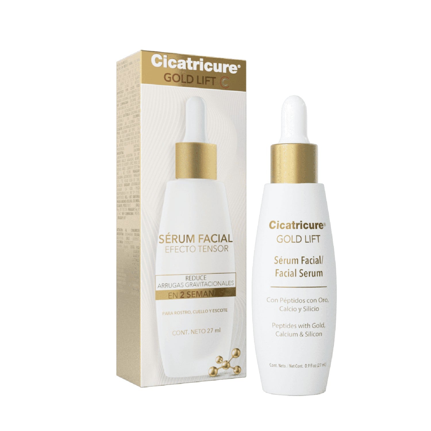 HIDRATANTE ROSTRO CICATRICURE GOLD LIFT SERÚM FACIAL 27 ML - 6
