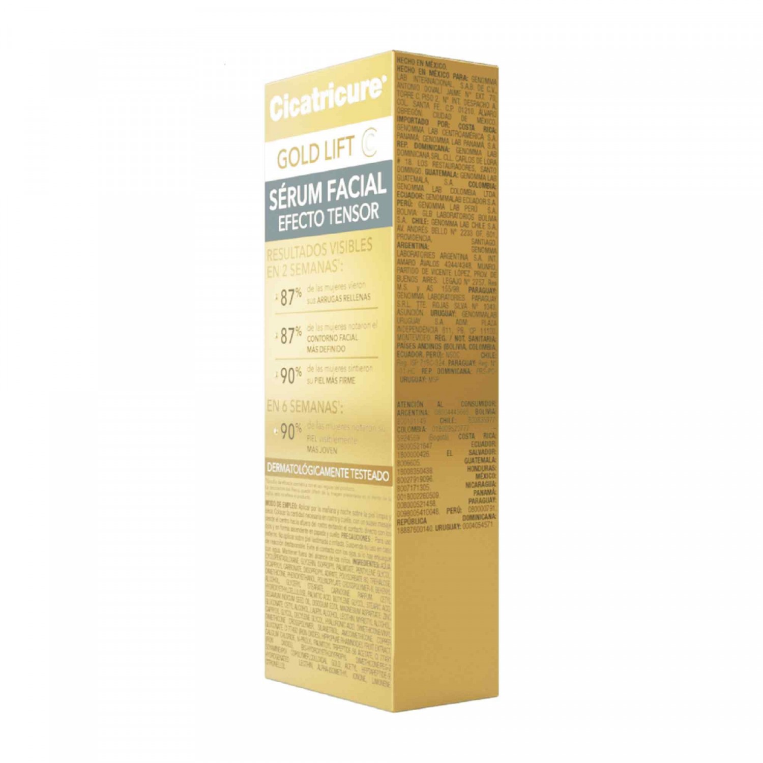 HIDRATANTE ROSTRO CICATRICURE GOLD LIFT SERÚM FACIAL 27 ML - 7