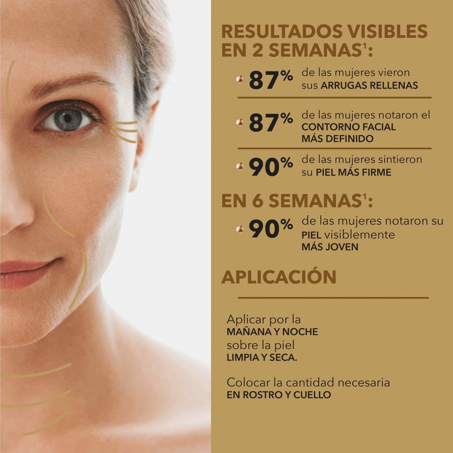 HIDRATANTE ROSTRO CICATRICURE GOLD LIFT SERÚM FACIAL 27 ML - 8