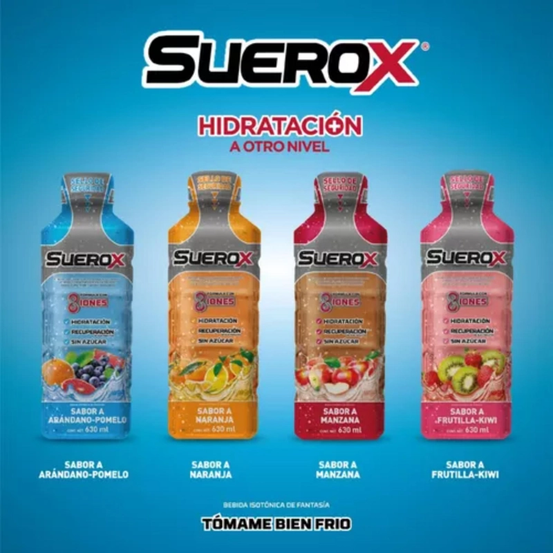 SUEROX BEBIDA ISOTONICA MANZANA 630 ML - 5