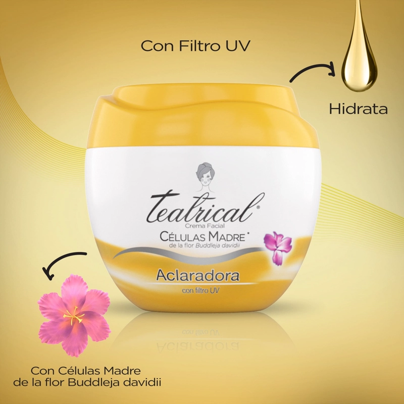 TEATRICAL CREMA FACIAL ACLARADORA 200 GR - 4