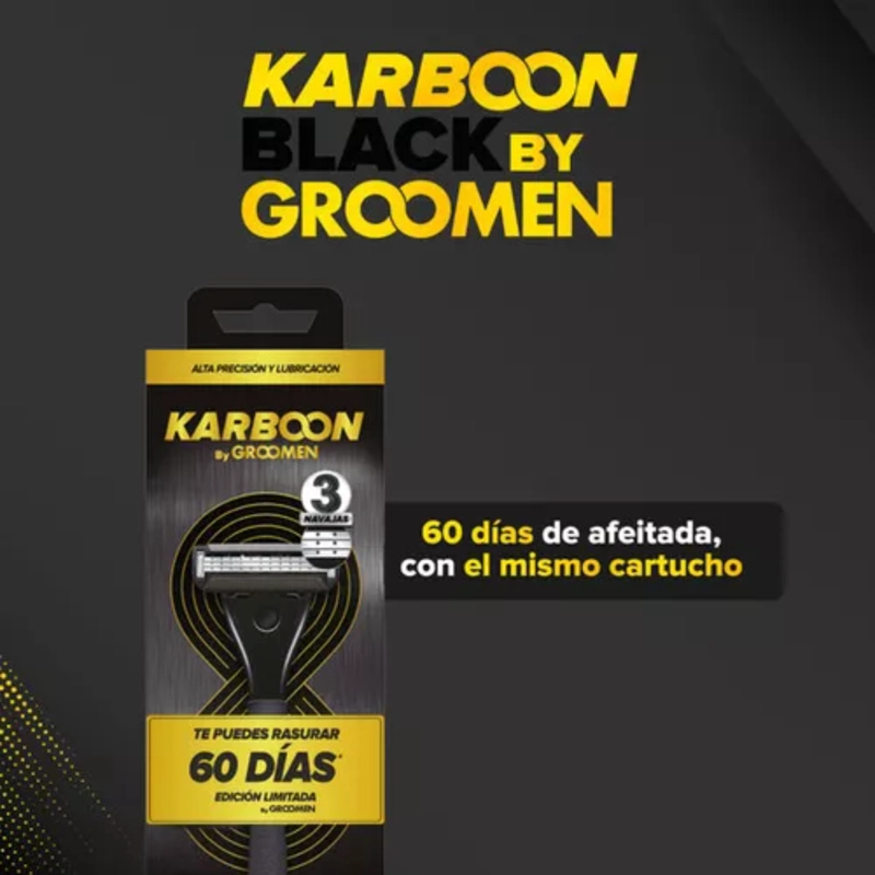 AFEITADORA DESECHABLE GROOMEN BLACK 300X1 - 5