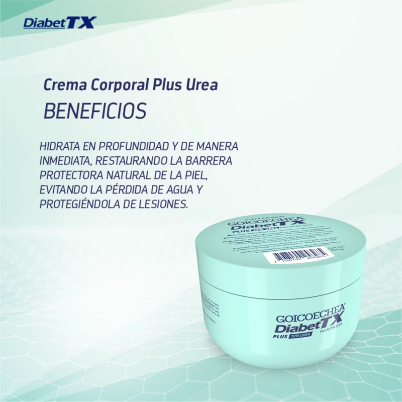 TRATAMIENTO ANTIEDAD CUERPO GOICOECHEA DIABETTX CREMA PLUS UREA 10% 250 G - 4