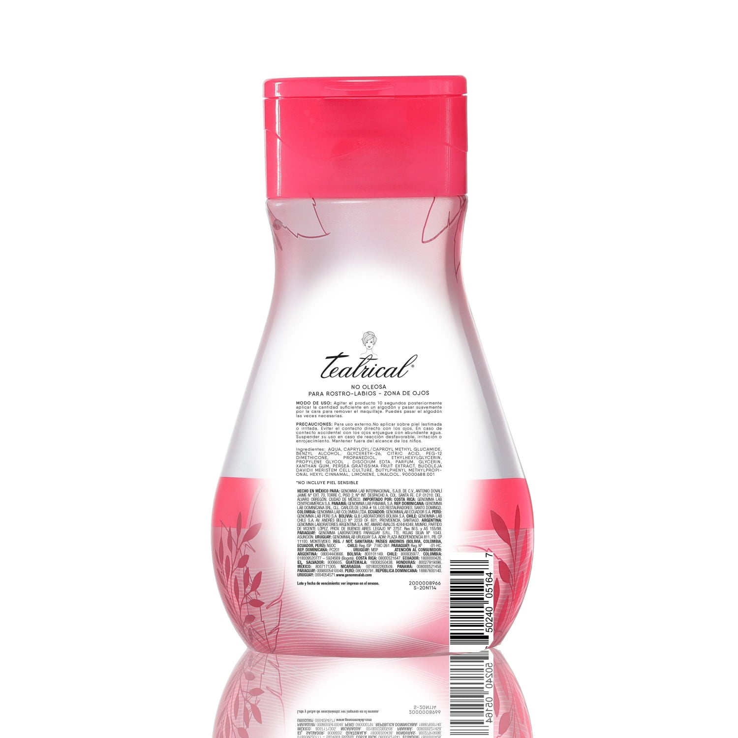 TEATRICAL AGUA MICELAR TE VERDE - DETOX 600 ML - 2