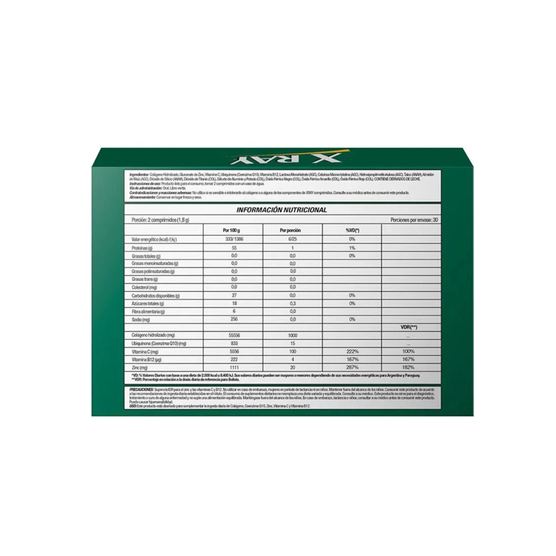 SUPLEMENTO XRAY X-RAY COLAGENO COMPRIMIDOS 60 UN - 3