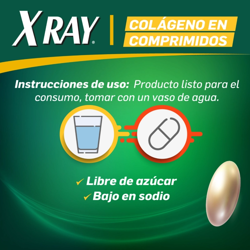 SUPLEMENTO XRAY X-RAY COLAGENO COMPRIMIDOS 60 UN - 4
