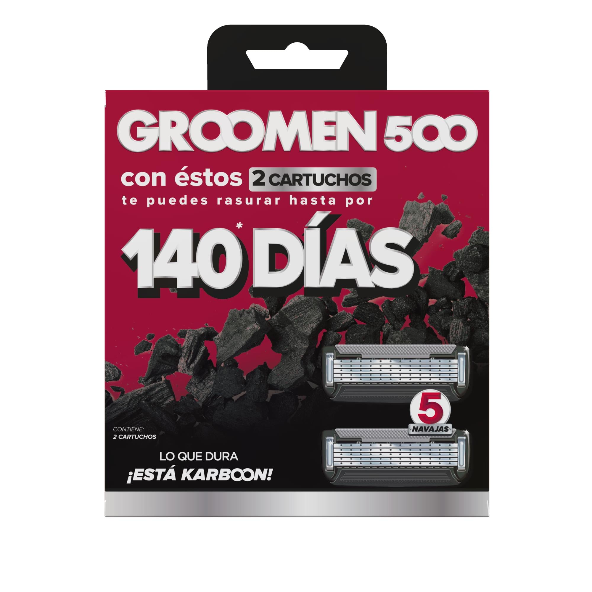 REPUESTO MAQUINA AFEITAR GROOMEN 500 X 2 REPUESTOS - 1