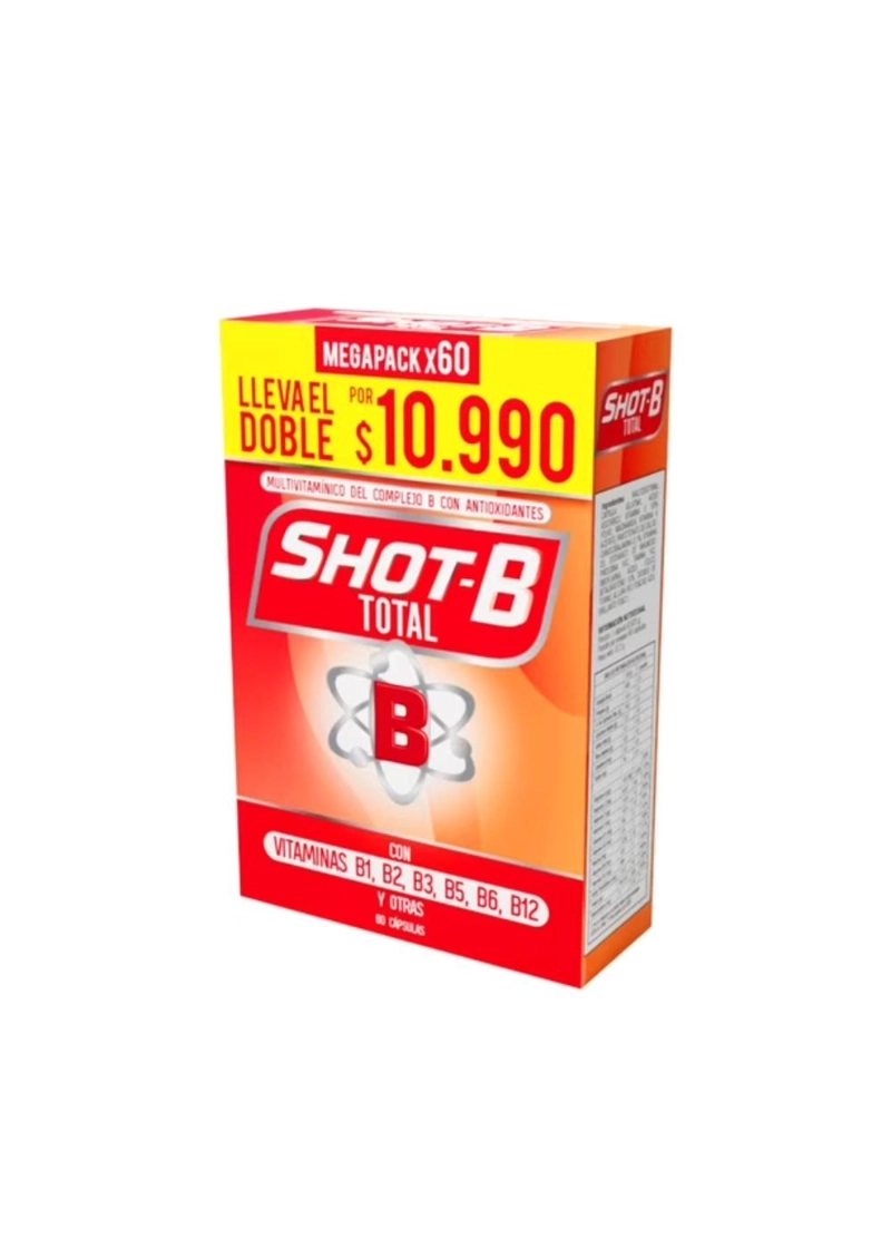 SHOT B MULTIVITAMINICO TOTAL 60 CAPSULAS - 1