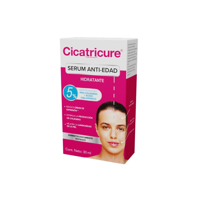 CICATRICURE SERUM FACIAL ANTI-EDAD HIDRATANTE 30ML - 2