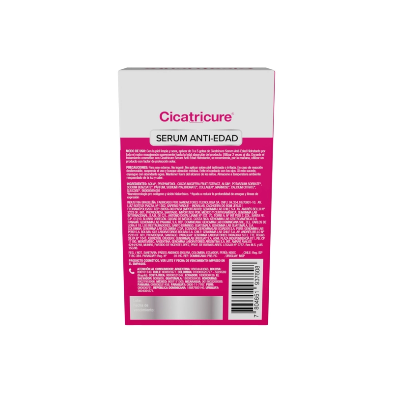 CICATRICURE SERUM FACIAL ANTI-EDAD HIDRATANTE 30ML - 3