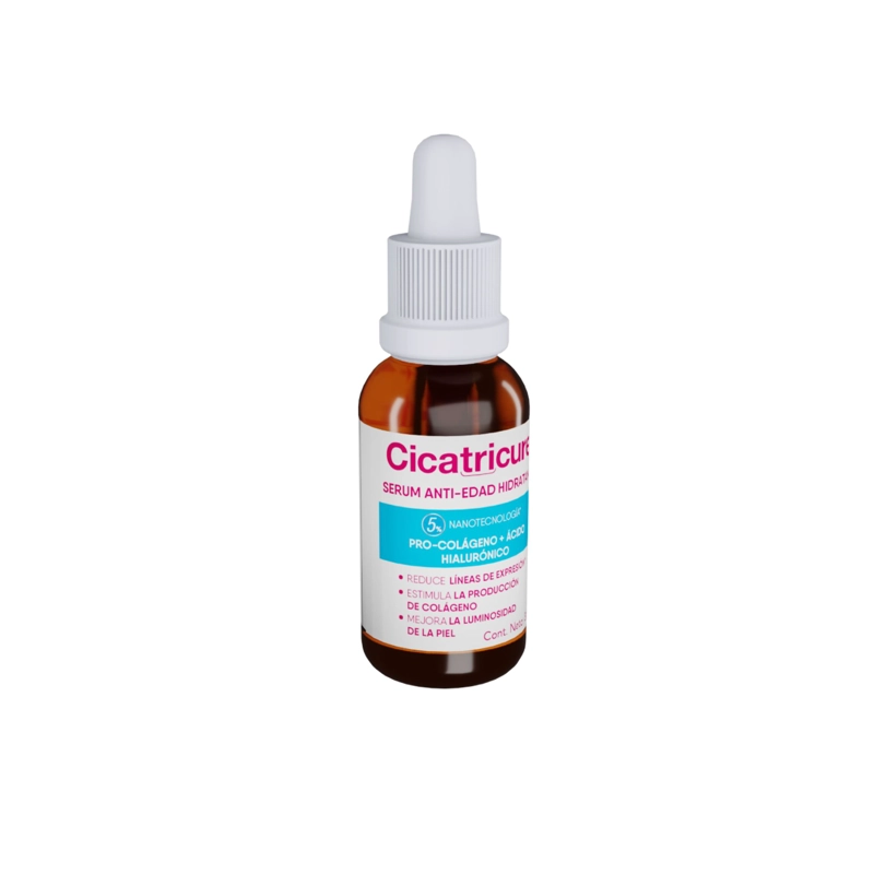 CICATRICURE SERUM FACIAL ANTI-EDAD HIDRATANTE 30ML - 4