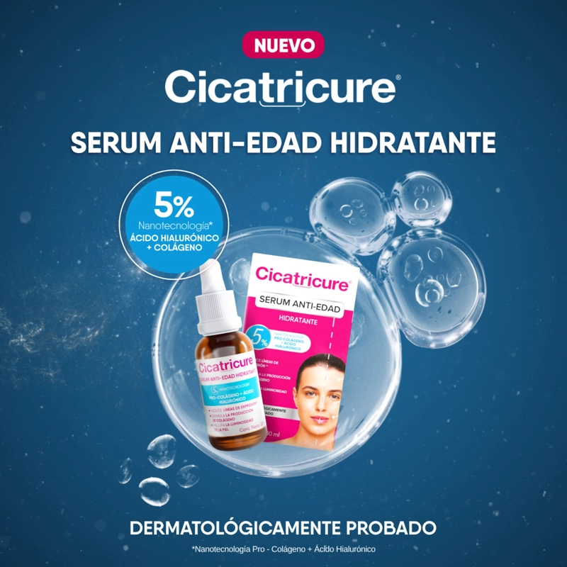 CICATRICURE SERUM FACIAL ANTI-EDAD HIDRATANTE 30ML - 5