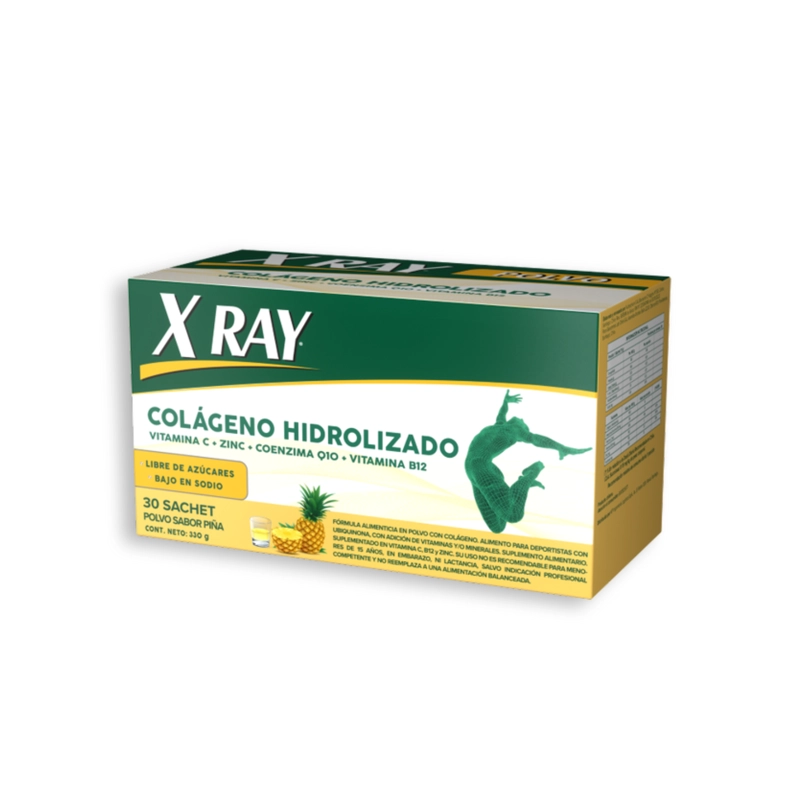 X RAY COLAGENO EN POLVO SABOR A PIÑA 30 SACHET - 2