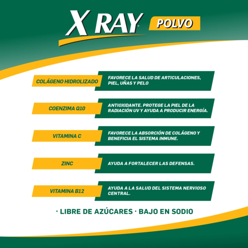 X RAY COLAGENO EN POLVO SABOR A PIÑA 30 SACHET - 6