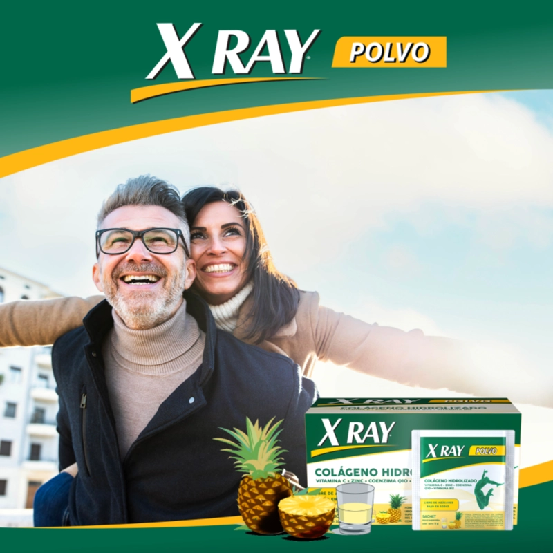 X RAY COLAGENO EN POLVO SABOR A PIÑA 30 SACHET - 7