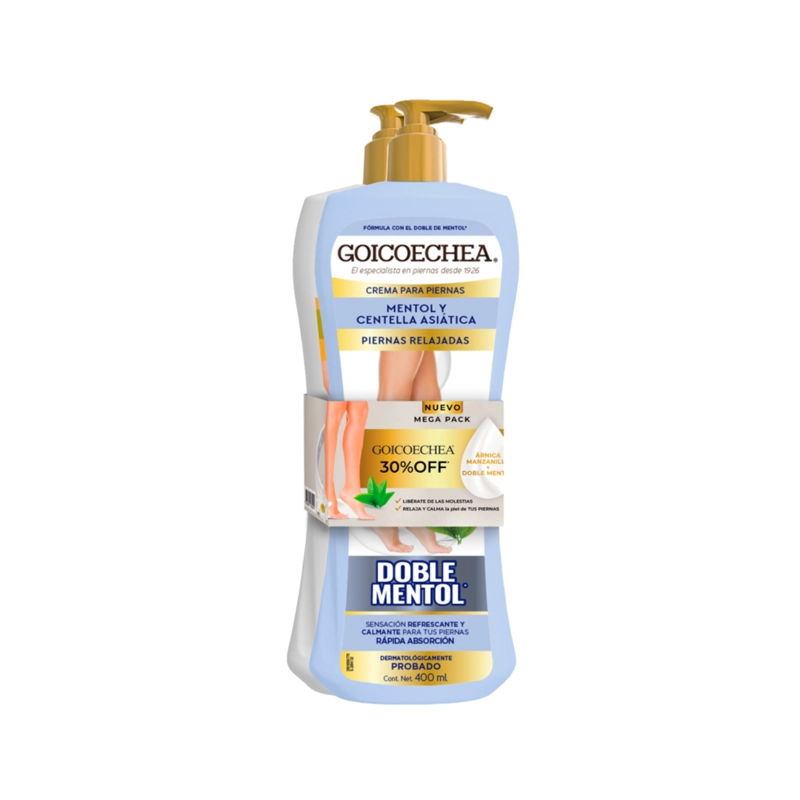 PACK GOICOECHEA CREMA DOBLE MENTOL + ARNICA-MANZANILLA - 1