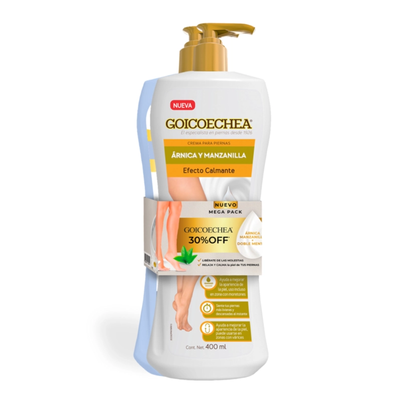PACK GOICOECHEA CREMA DOBLE MENTOL + ARNICA-MANZANILLA - 2