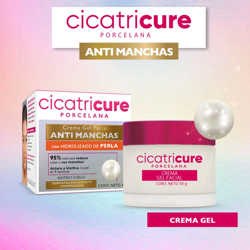 CICATRICURE PORCELANA CREMA GEL FACIAL 50GR - 9