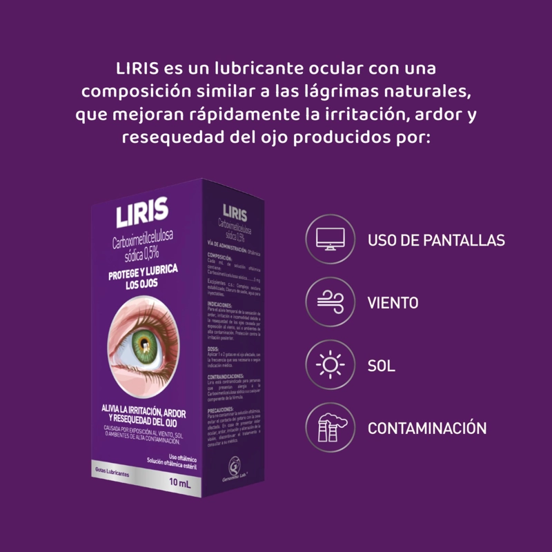 LUBRICANTE OCULAR LIRIS 10ML - 5