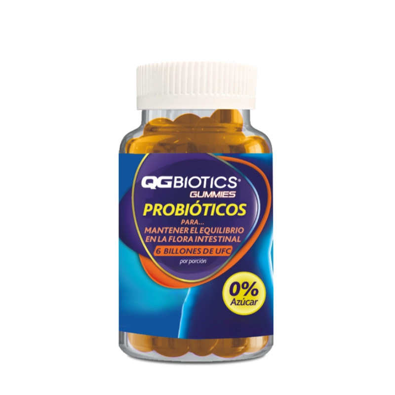 QGBIOTICS GUMMIES PROBIOTICOS 6 BILLONES UFC - 60 GOMITAS - 2