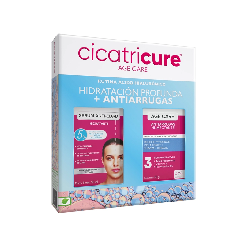 CICATRICURE SE RUM ANT HID 30ML+AGE CARE CRE HUMECTANTE 50GR - 2
