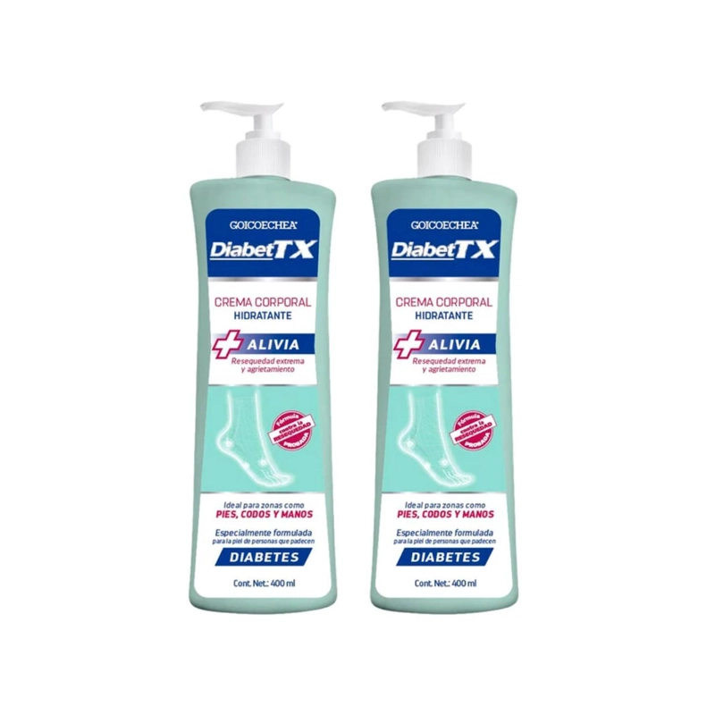 PACK GOICOECHEA DIABET TX CREMA CORPORAL 400 ML X2 - 2