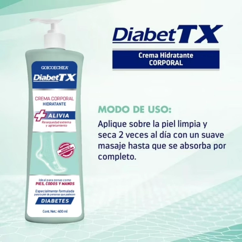 PACK GOICOECHEA DIABET TX CREMA CORPORAL 400 ML X2 - 3