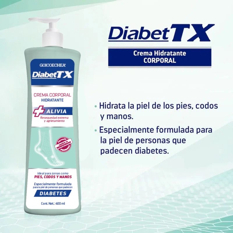PACK GOICOECHEA DIABET TX CREMA CORPORAL 400 ML X2 - 5