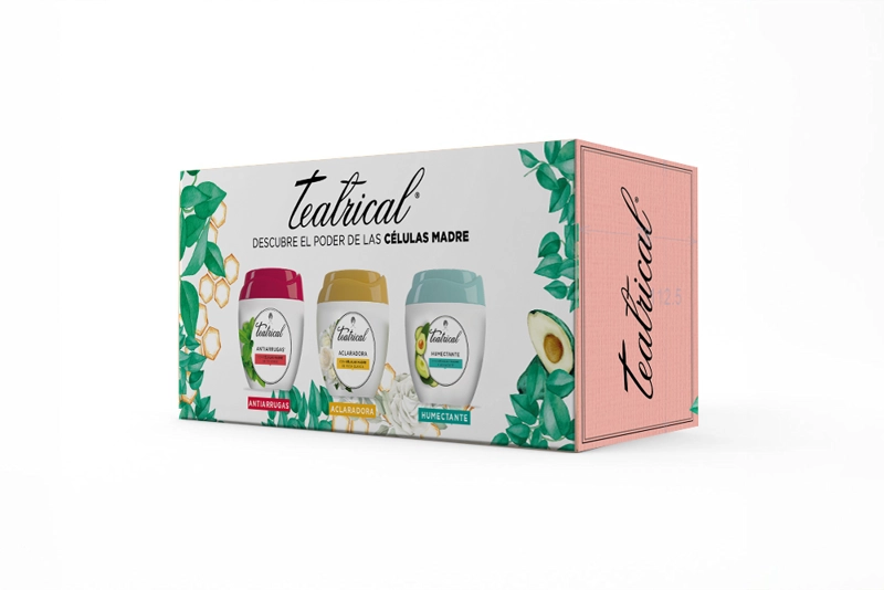 PACK TEATRICAL ANTIARRUGAS 100ML + HUMECTANTE 100ML + ACLARANTE 100ML - 3