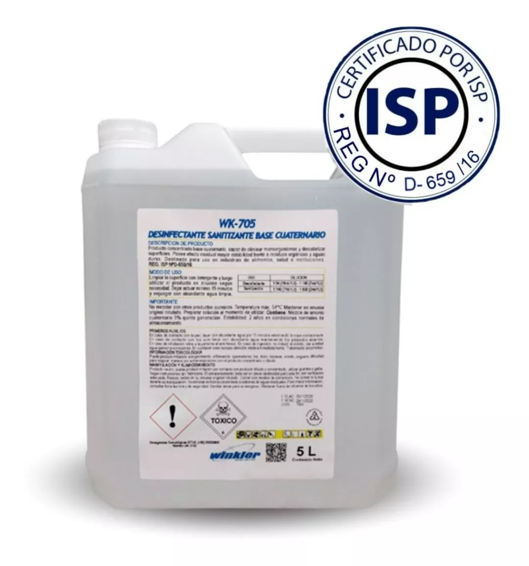 LAVALOZA WINKLER NUTRITION AMONIO CUATERNARIO CERTIFICADO ISP WK-705 - 1