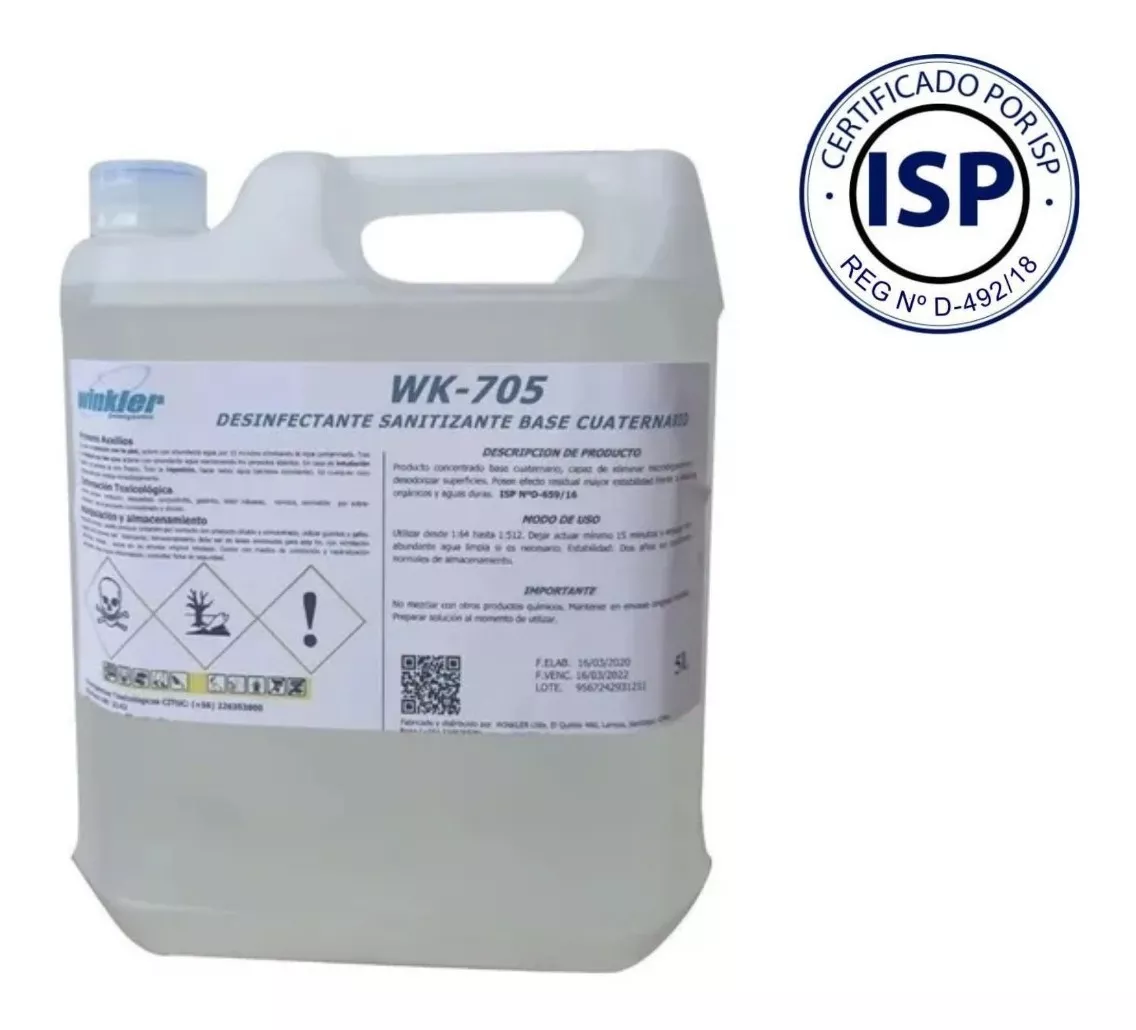 LAVALOZA WINKLER NUTRITION AMONIO CUATERNARIO CERTIFICADO ISP WK-705 - 3