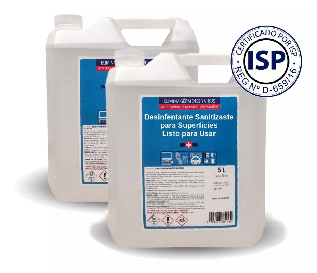 SET 2 LIMPIADORES WINKLER NUTRITION SANITIZANTE REGISTRO ISP - 1