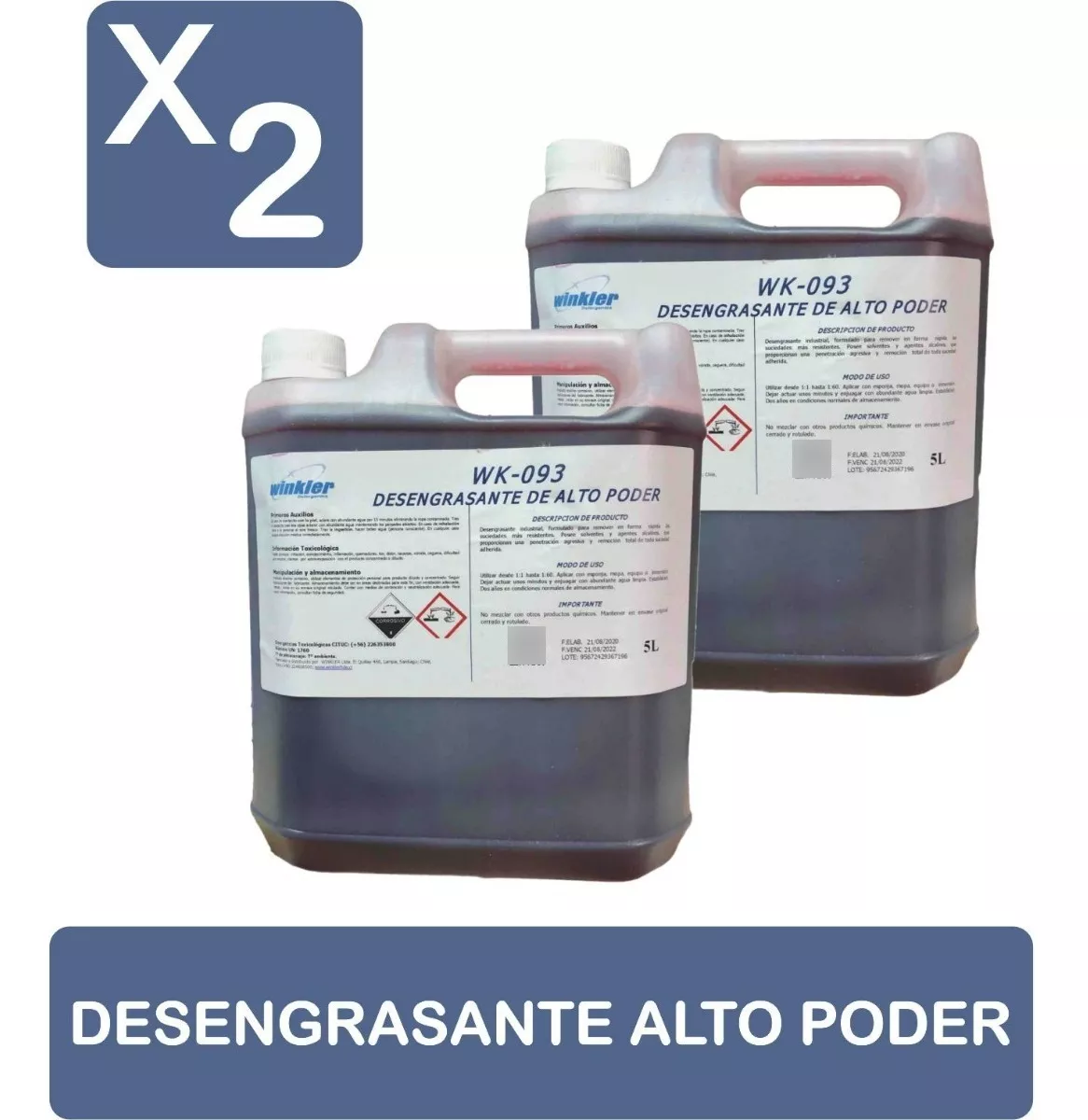 DESENGRASANTE WINKLER NUTRITION INDUSTRIAL ALTO PODER - 1