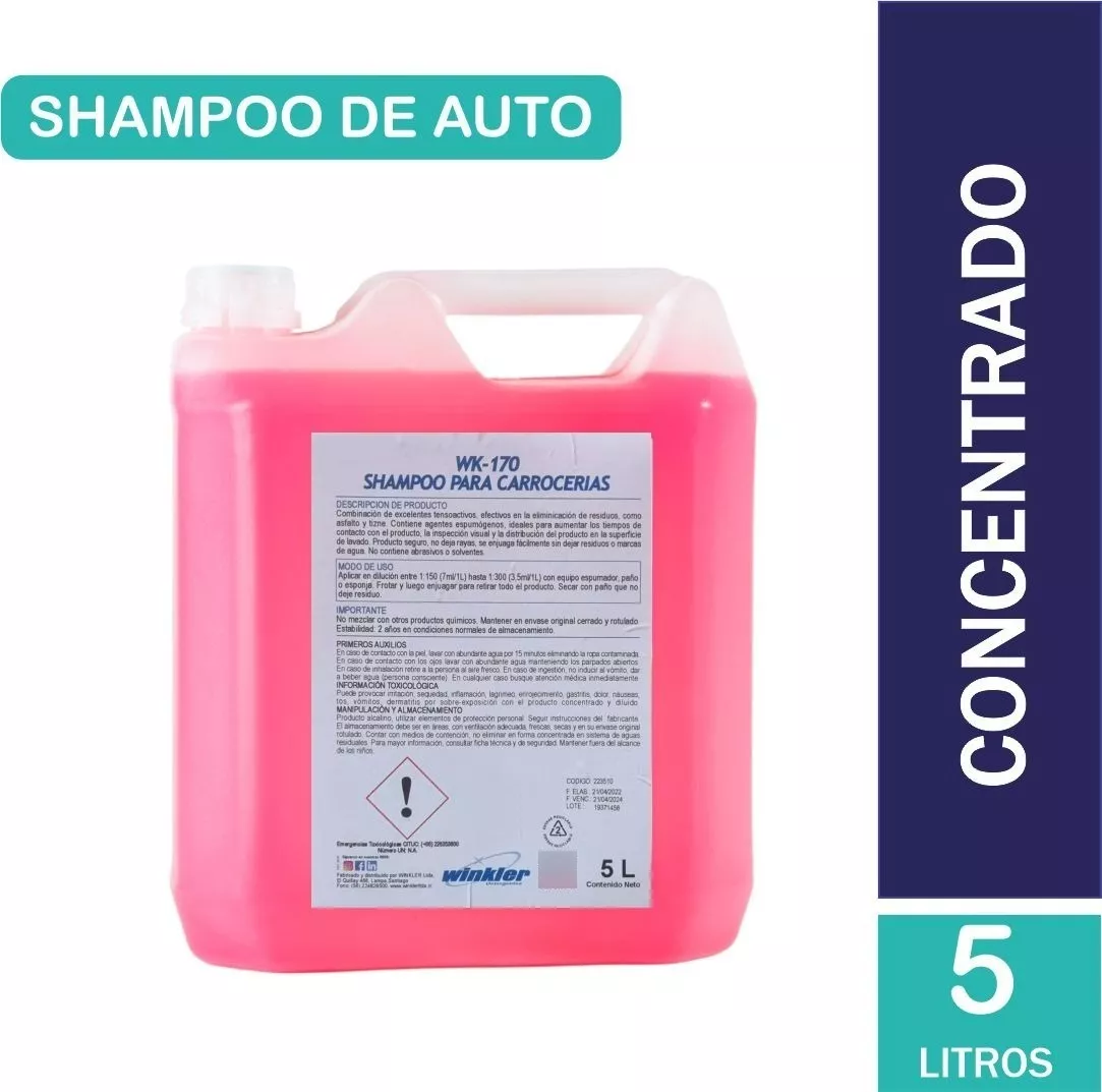 SHAMPOO WINKLER NUTRITION AUTO ULTRA CONCENTRADO BIODEGRADABLE - 1
