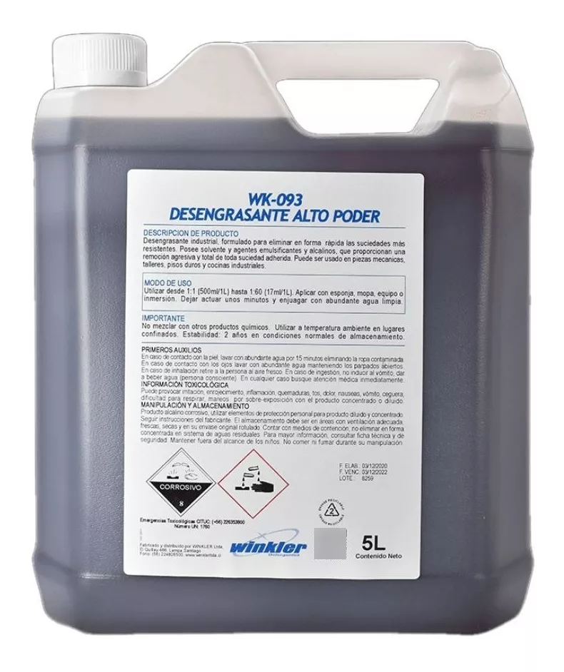 DESENGRASANTE WINKLER NUTRITION CONCENTRADO INDUSTRIAL ALTO PODER - 3