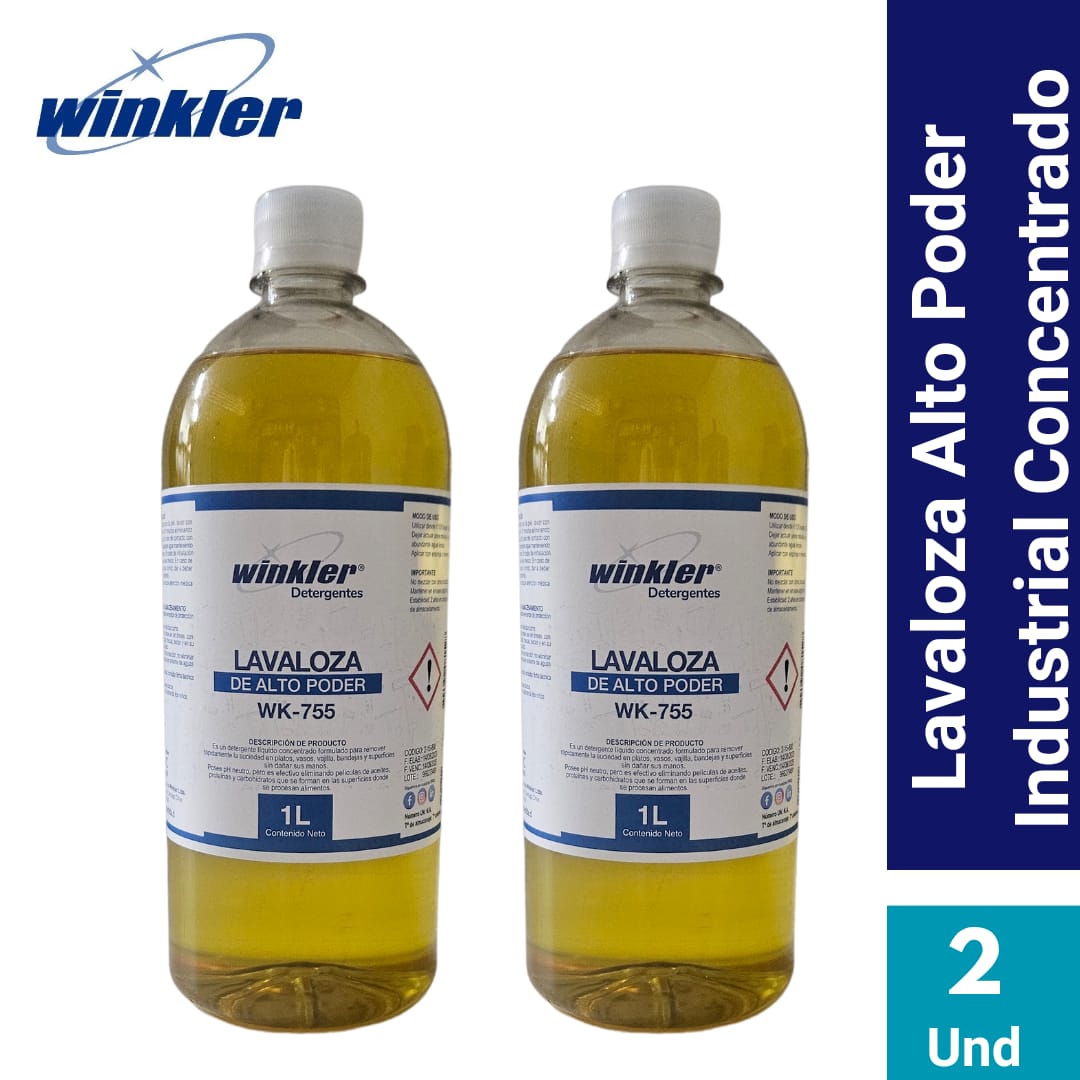 LAVALOZA ALTO PODER CONCENTRADO WK-755 WINKLER (PACK 2 UND) - 1