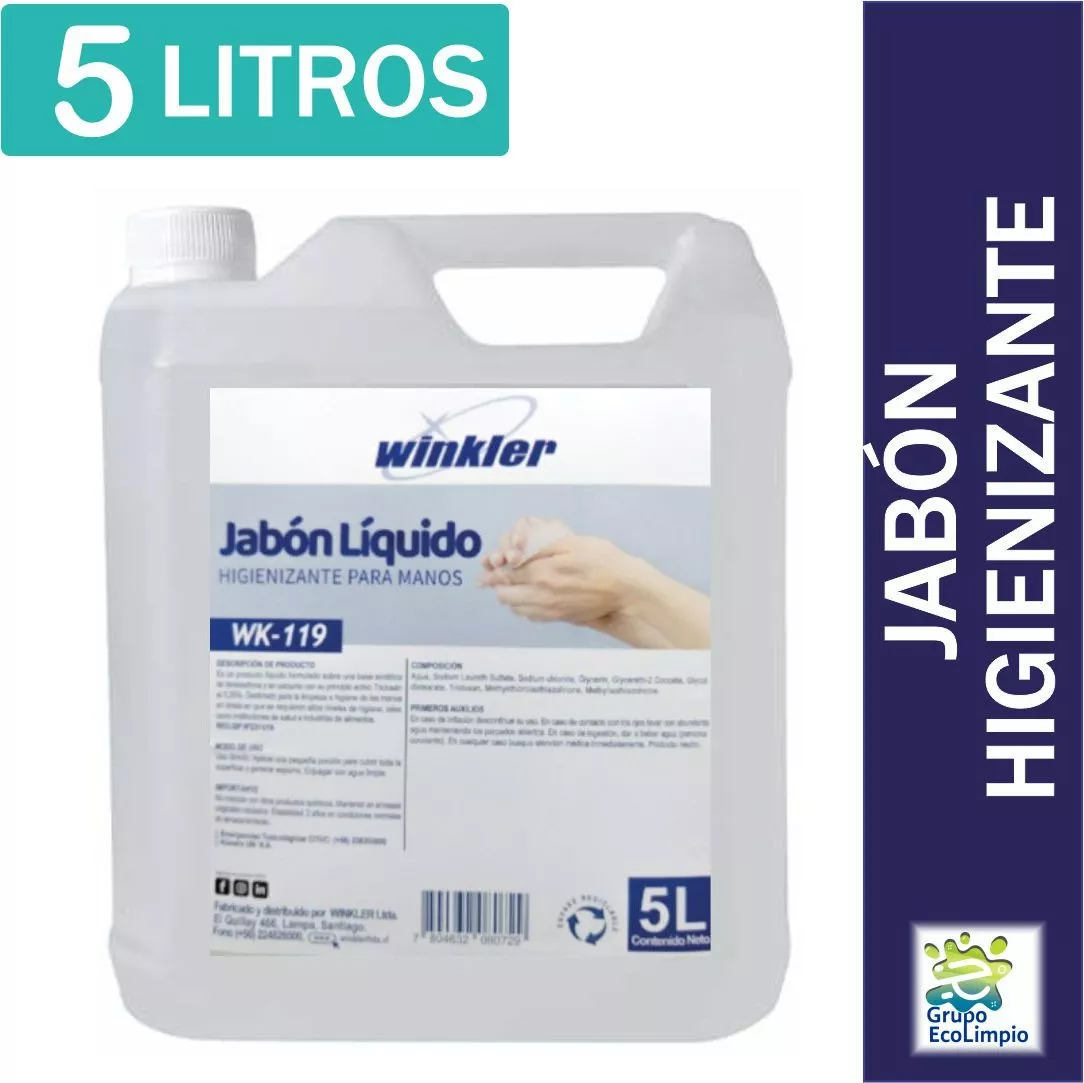 JABÓN HIGIENIZANTE PARA MANOS WINKLER NUTRITION WK-119 - 5 LITROS - 1