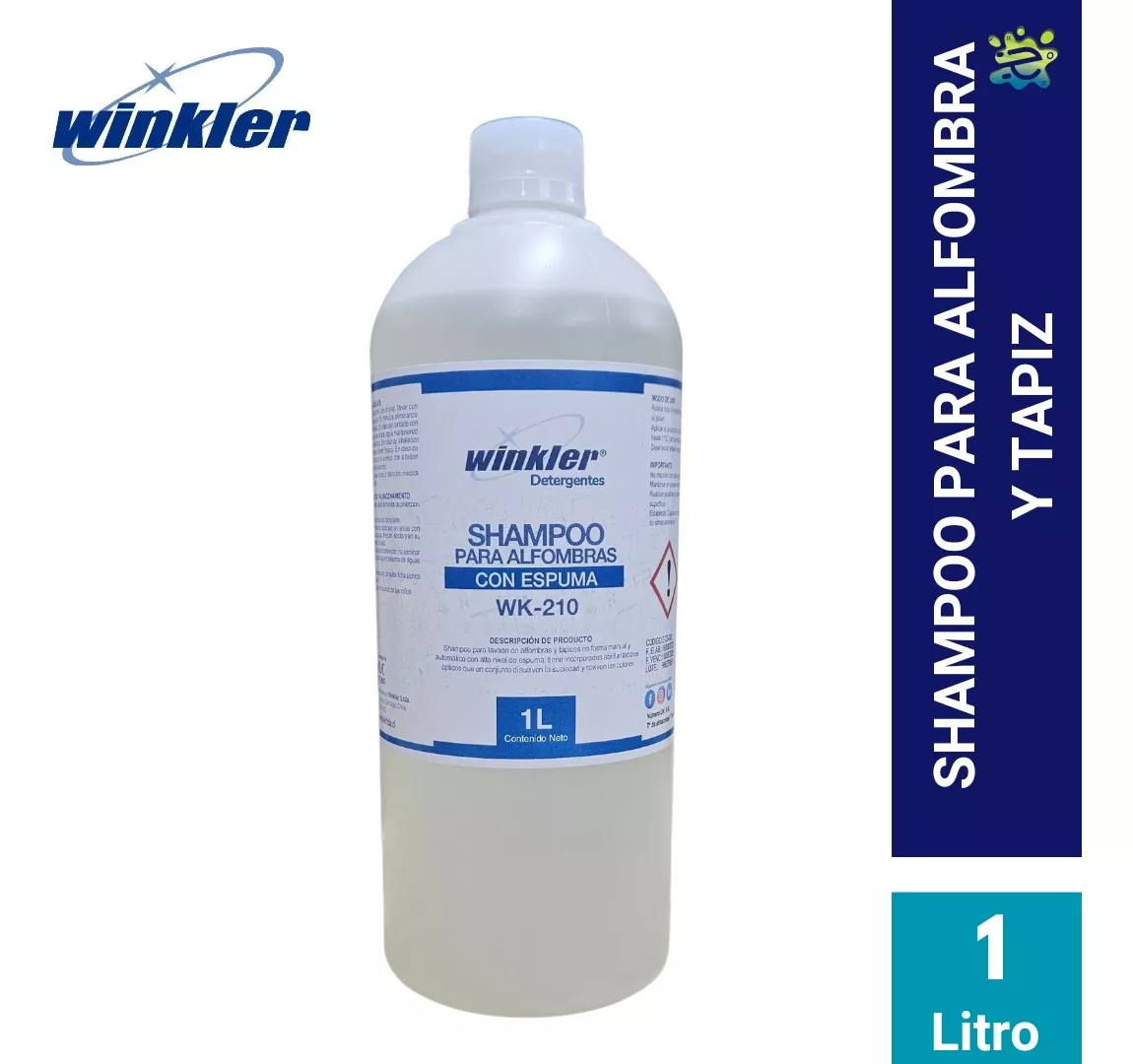 SHAMPOO PARA ALFOMBRAS Y TAPIZ CONCENTRADO 1 LITRO - WINKLER - 1