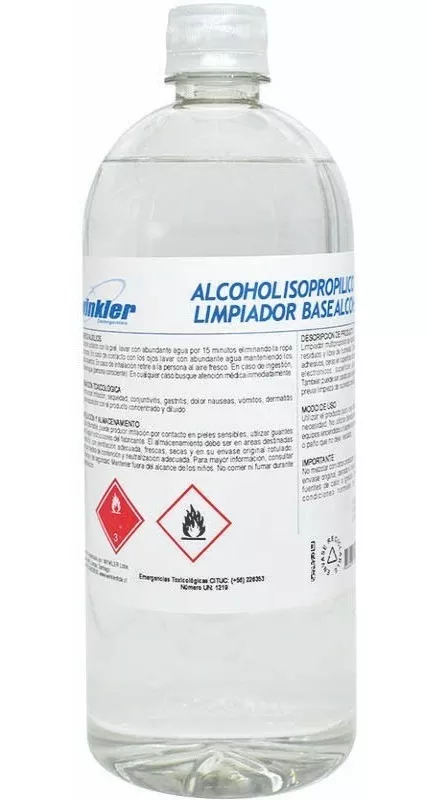 ALCOHOL ISOPROPILICO WINKLER NUTRITION 70° CERTIFICADO ISP - 1