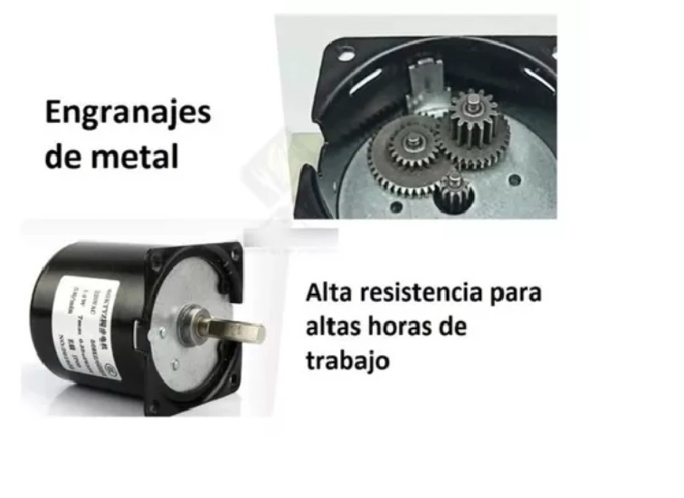 MOTOR SPIEDO PARILLA 35 KG largo tridente 1,2 mts acero inox. - 7