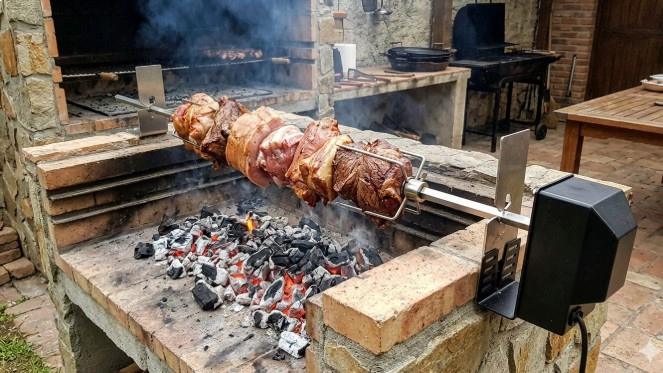 SPIEDO BLACK 90 CM DE  LARGO PARA PARRILLAS A GAS - 2