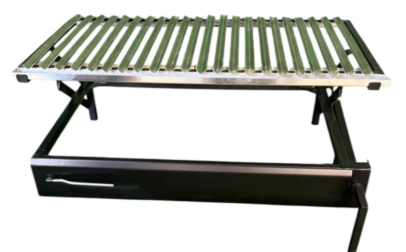 PARRILLA DE ACERO INOXIDABLE 90 X 55 CM CON AUTOELEVACION - 4
