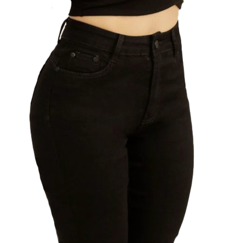 JEAN LARGO FLARE MUJER PATA ANCHA PUSH UP ACAMPANADO LEVANTA COLA CORTE COLOMBIANO ESCULTOR - 5