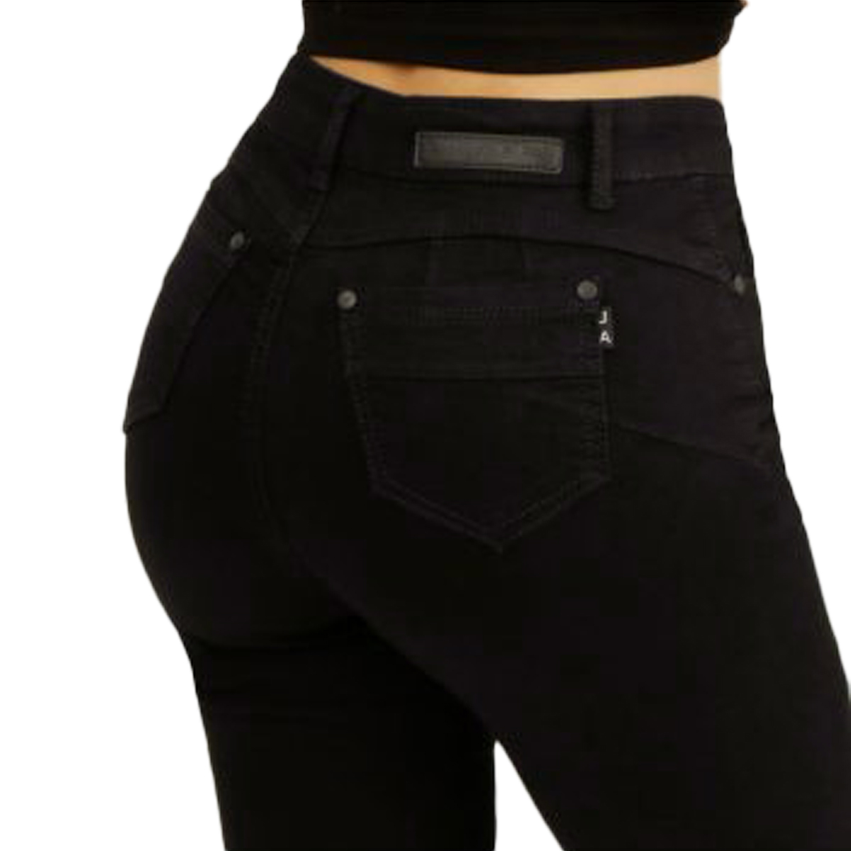 JEAN LARGO FLARE MUJER PATA ANCHA PUSH UP ACAMPANADO LEVANTA COLA CORTE COLOMBIANO ESCULTOR - 6