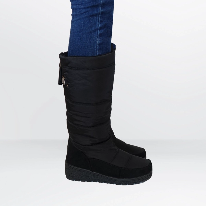 BOTAS LARGAS NIEVE Y LLUVIA IMPERMEABLES FORRADAS  CON CHIPORRO - 3