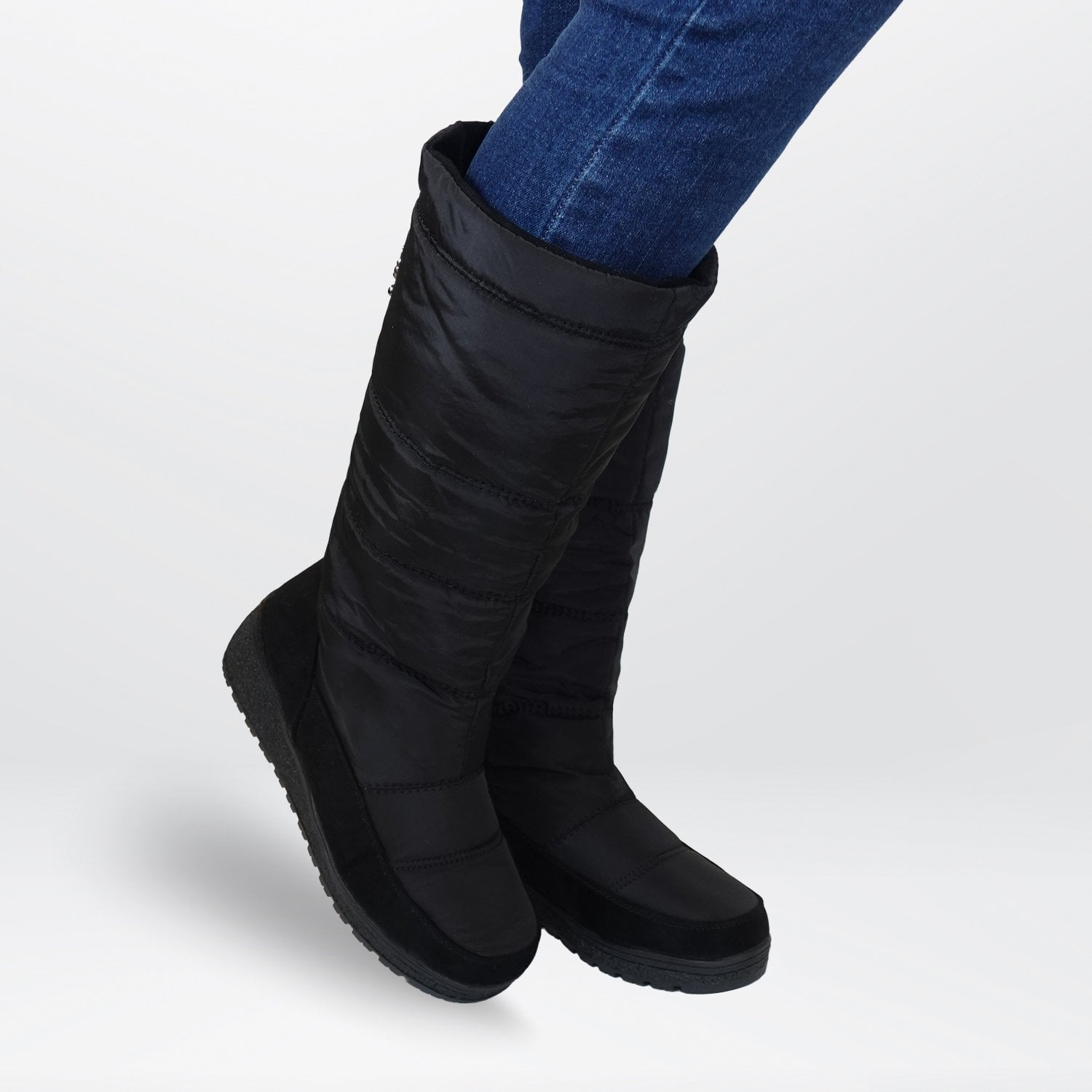 BOTAS LARGAS NIEVE Y LLUVIA IMPERMEABLES FORRADAS  CON CHIPORRO - 5