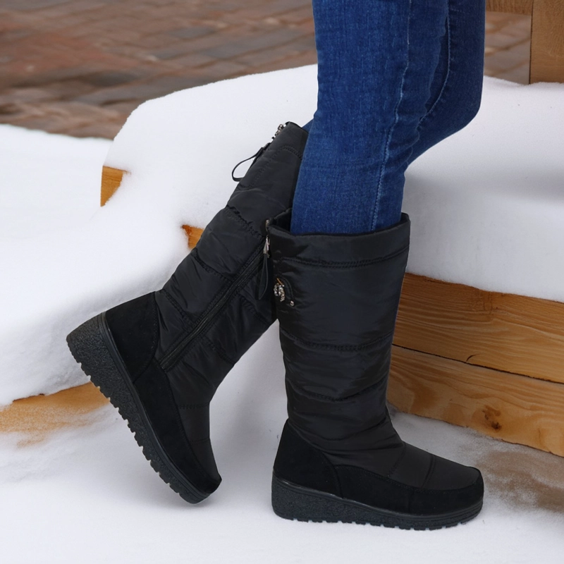 BOTAS LARGAS NIEVE Y LLUVIA IMPERMEABLES FORRADAS  CON CHIPORRO - 8